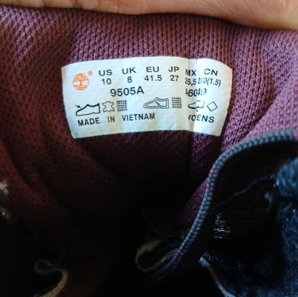 Timberland Norwood Mid Hiking Boot Distressed Brown Waterproof Leather size 10 - Picture 11 of 12